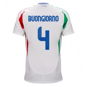 Fotbalové Dres Itálie Alessandro Buongiorno #4 Venkovní Oblečení ME 2024 Krátký Rukáv